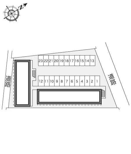 ★手数料０円★岡崎市岡町　月極駐車場（LP）